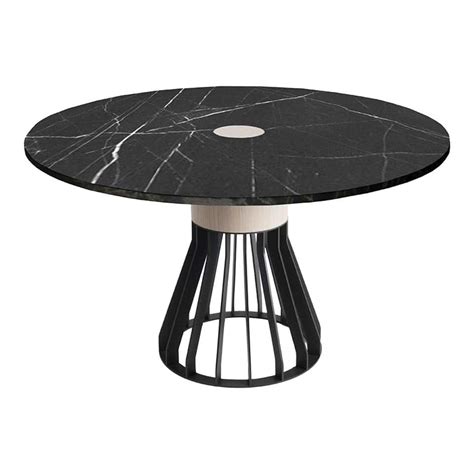 brass and marble dinner table bara 120cm Ø for sale at 1stdibs bara brass