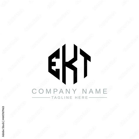 Ekt Letter Logo Design With Polygon Shape Ekt Polygon Logo Monogram Ekt Cube Logo Design Ekt
