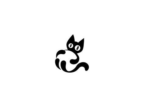 Black Cat Cat Logo Design Cat Logo Cat Icon