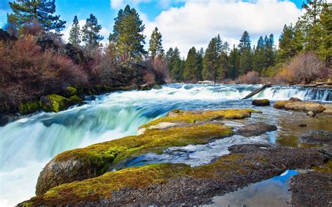 Superbe Cascade Beau Paysage Hd Fond Décran Aperçu