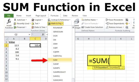 Sum Function In Excel Formula Examples How To Use Sum In Excel
