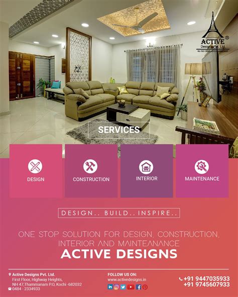 Interior Designers In Kochi Active Designs Design Best Interior