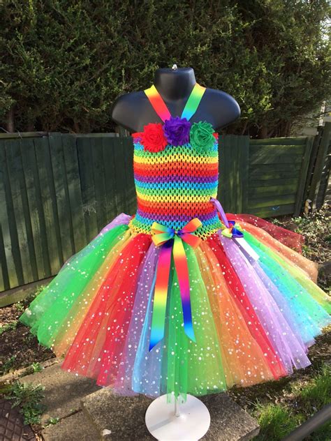 Rainbow Tutu Sparkle Rainbow Dress Tutu Rainbow Tutu