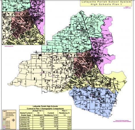 New School Zone Maps For Lafayette Parish Schools