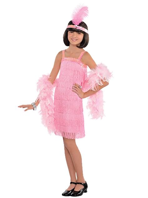 Pink Flapper Dress Child Costume Fancy Dress Costumes Kids Pink