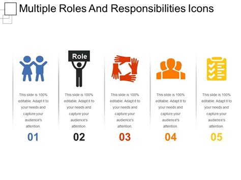 Multiple Roles And Responsibilities Icons Ppt Example File Powerpoint