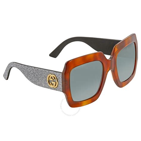 gucci green square sunglasses gg0102s 004 54 889652077611 sunglasses jomashop