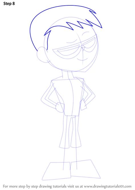Step By Step How To Draw Speedy From Teen Titans Go