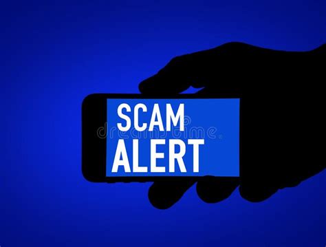 Scam Alert App Mobile Phone Warning Stock Image Image Of Money