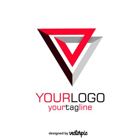 Simple Triangle Logo Free Vector
