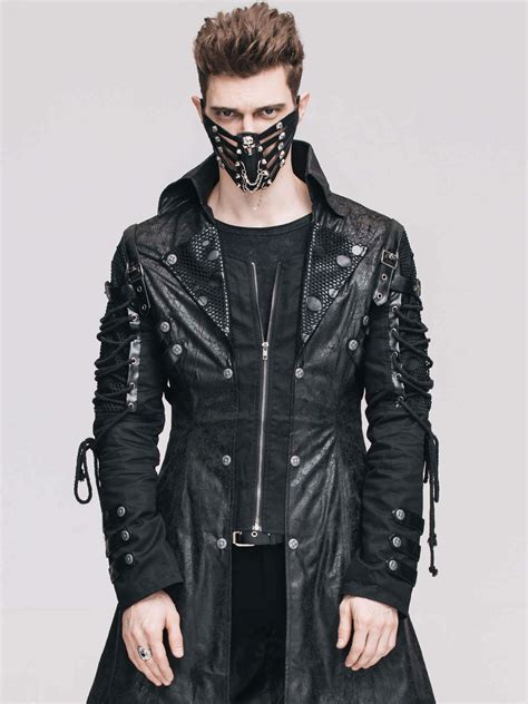Gothic Clothing Steampunk Mask Men Chalecos De Moda Hombre Ropa De