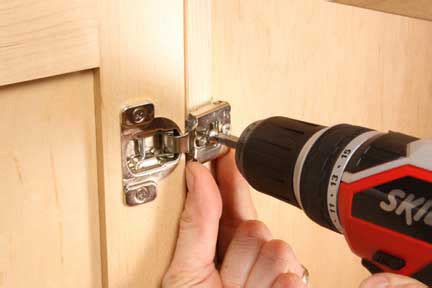 If not, slightly push the adjustment tab on the lower side toward the back of the drawer. How to Install and Adjust Euro-Style Hinges | Woodworking