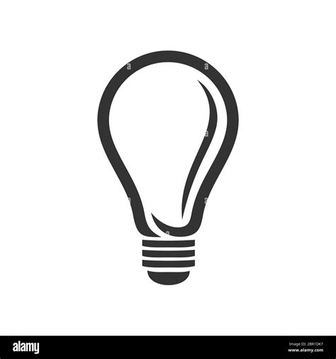 Light Bulb Lamp Logo Template Illustration Design Vector Eps 10 Stock