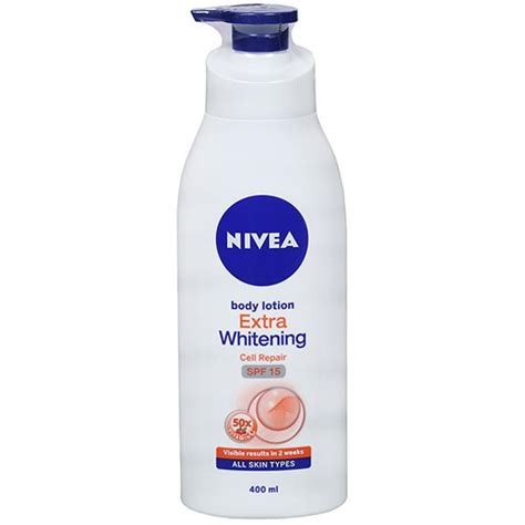 Buy Nivea Extra Whitening Cell Repair Spf 15 Body Lotion 400 Ml Online