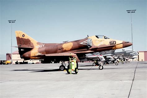 An A 4f Skyhawk Attack Aircraft From The Us Navy Top Gun Fighter