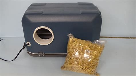 Large Heated Feral Cat Pod 2 Doors Outdoor Cat House Bed Etsy