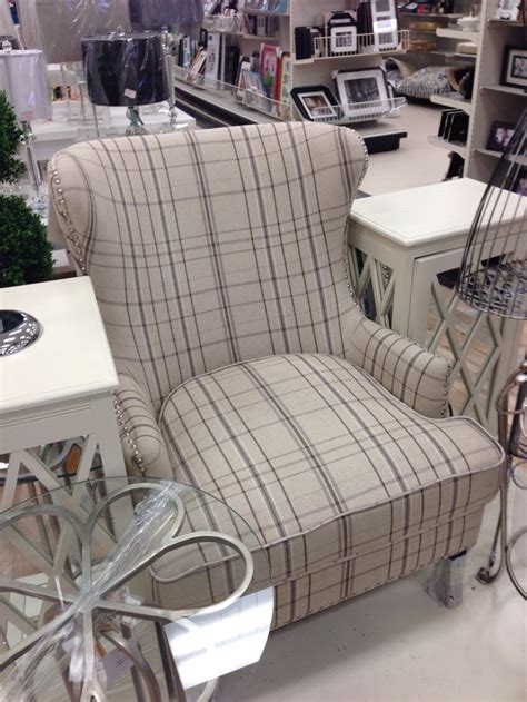 Looking for armchairs with a fancy style to dress up your living room? Homesense plaid chair | Small chair for bedroom, Blue ...