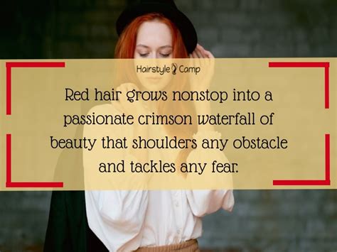 25 Inspiring Red Hair Quotes For Your Instagram Caption Hairstylecamp