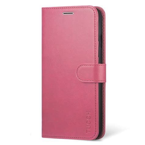 Tucch Iphone Xs Max Wallet Case Iphone 10s Max Leather Case Cover Pink