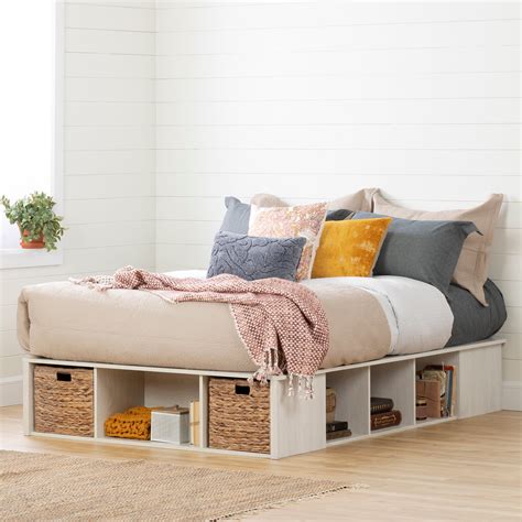 South Shore Avilla Storage Bed With Baskets Multiple Sizes