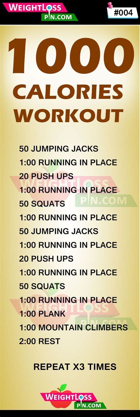1000 Calories Workout Challenge At Home Lose 10 Pound In 2 Weeks