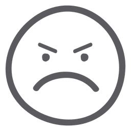 Angry Face Emoji Png Svg Design For T Shirts