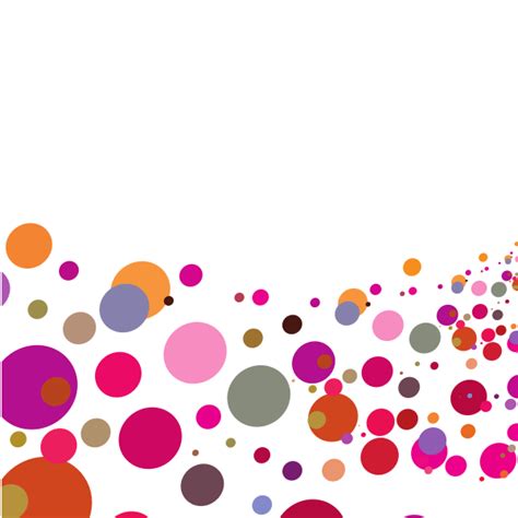 Colorful Dots White Background