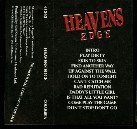 Heavens Edge Heavens Edge 1990 Cassette Discogs