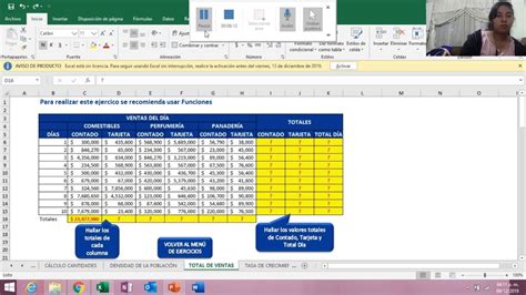 Ejercicios De Excel Para Practicar