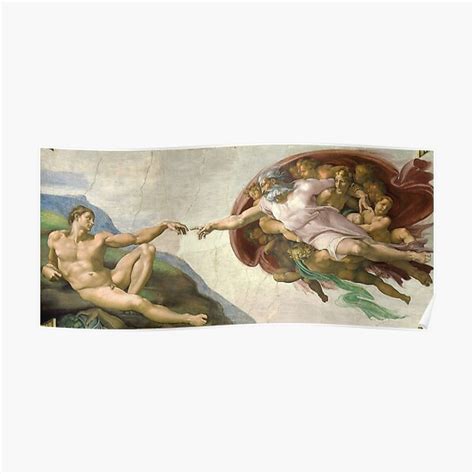 Creation Of Adam Poster For Sale By Vanillabubble Redbubble