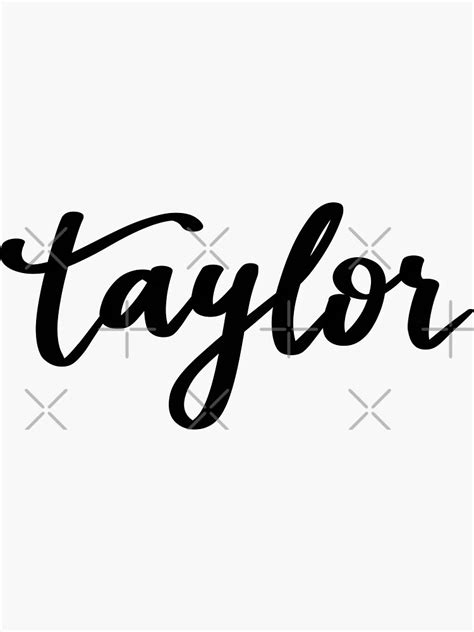 Taylor Sticker For Sale By Ellietography Redbubble