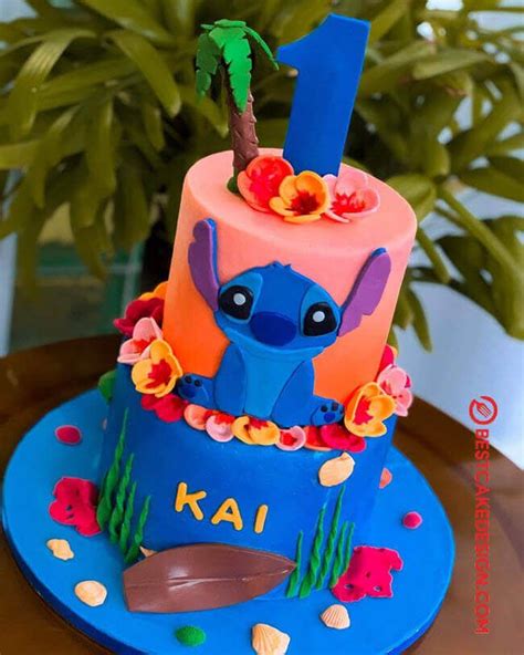 50 Lilo And Stitch Cake Design Cake Idea October 2019 Cute Birthday Cakes Disney Birthday