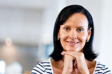 Beautiful Woman Portrait Indoors Stock Image Image Of Joyful Adult 103372875