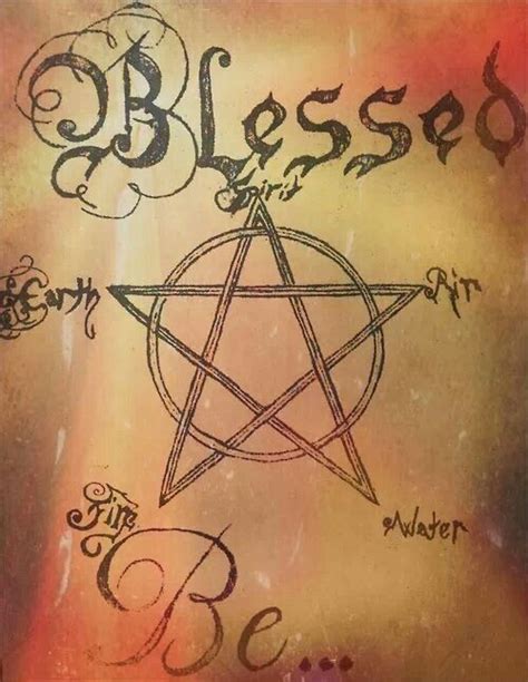 Blessed Be Wicca Witchcraft Wiccan Wicca
