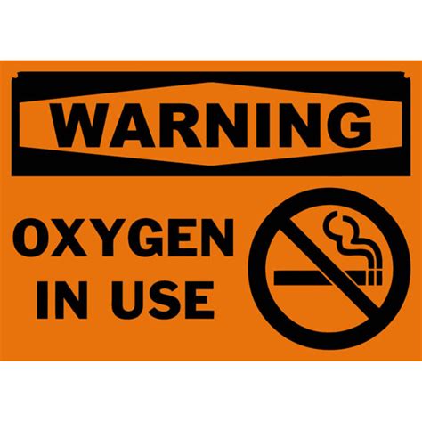 Oxygen In Use Sign Printable Free
