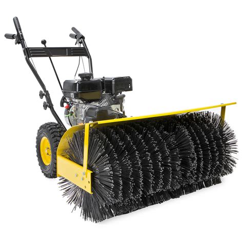 31 Walk Behind Snow Sweeper Power Brush Broom Mower 7hp Gas Engine