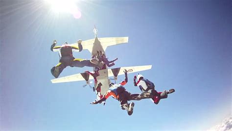 Jumping From Airplane Stock Footage Video 13053596