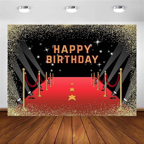 Buy Avezano Red Carpet Birthday Backdrop For Movie Night Hollywood