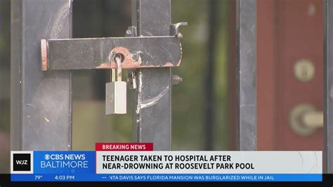 teen in critical condition after nearly drowning in baltimore public pool youtube
