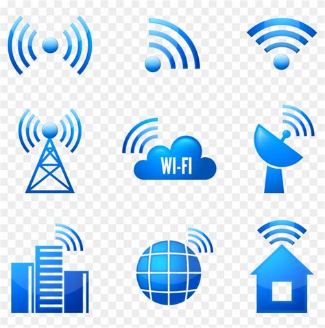 Contemporary Wireless Signal Icon Embellishment Internet Connection
