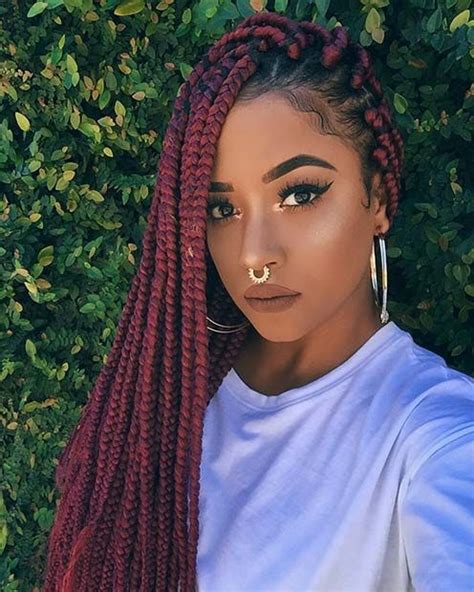 43 Pretty Box Braids With Color For Every Season Page 2 Of 4