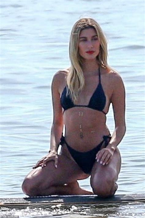 Hailey Bieber Looks Like A Pinup… After Giving Justin A 90k Necklace Bikinis Hailey Bieber