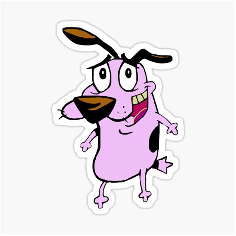 Courage The Cowardly Dog Stickers Redbubble