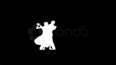 Silhouette Romantic Couple Dancing Classic Dance Stock Footage Youtube