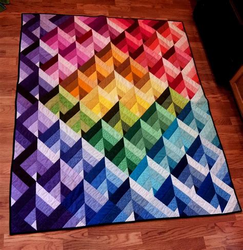 Color Gradation Plan Myb Rainbow Quilt Quilts Quilt Patterns