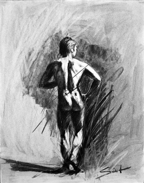 male figure drawing nude art erotic art life drawing t etsy