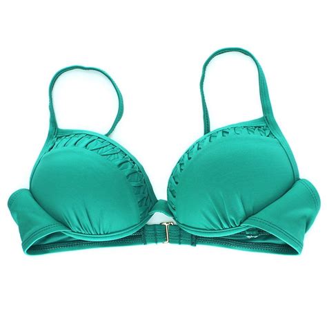 Apt 9 Apt 9 Womens Emerald Green Push Up Underwire Bikini Swim Top