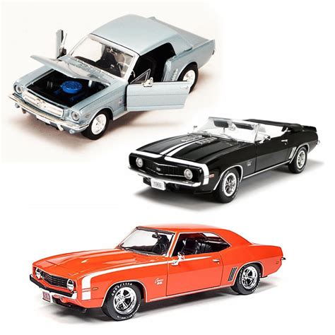 Best Of 1960s Muscle Cars Diecast Set 50 Set Of Three 124 Scale
