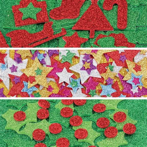 Foam Glitter Christmas Stickers Bumper Pack Activity And Bumper Packs