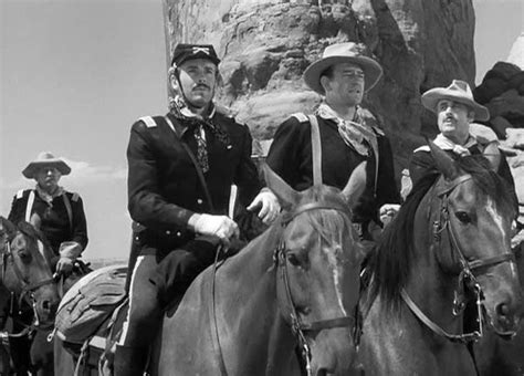 Henry Fonda John Wayne And George Obrien In Director John Fords Masterpiece Fort Apache
